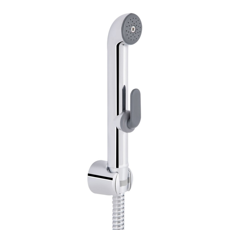 Набор для гигиенического душа Qtap Inspai-Varius округлый QTSETCRMA021 Chrome/Grey (Set)
