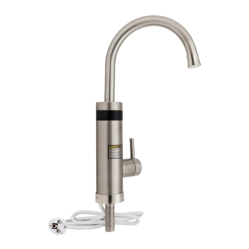 Проточный кран-водонагреватель кухонный для кухни Lidz Warm 060 LDWAR060NKS35881 Nickel