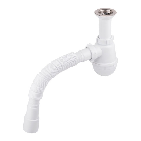 Сифон для кухонной мойки Lidz (WHI) 60 05 M001 00 (выход 50 мм)
