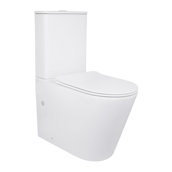 Унітаз-компакт Qtap Scorpio безободковий Ultra Quiet з сидінням Soft-close QT14226088AW