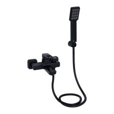 Смеситель для ванны Lidz Wawel 006 (c душевым гарнитуром) (k35) LDWAW006BLA45393 Black