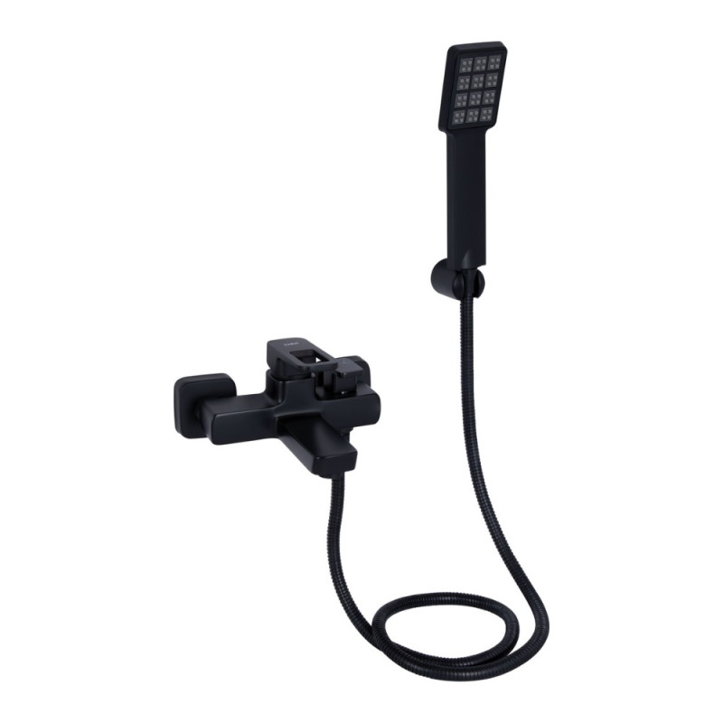 Смеситель для ванны Lidz Wawel 006 (c душевым гарнитуром) (k35) LDWAW006BLA45393 Black