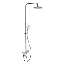 Душова система універсальна Qtap Jay на три споживача (з виливом) QTJAY111CRW45555 Chrome/White
