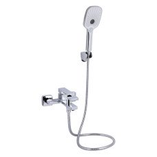 Смеситель для ванны Qtap Gemini (c душевым гарнитуром) QTGEM259CRM45681 Chrome