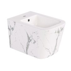 Біде підвісне Qtap Tern 520x350x330 мм, Marble QT17551303GMR
