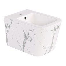 Биде подвесное Qtap Tern 520x350x330 мм, Marble QT17551303GMR