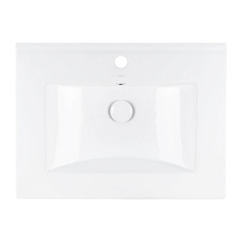 Раковина Qtap Albatross 600х460х180 White з донним клапаном QT01113060CW