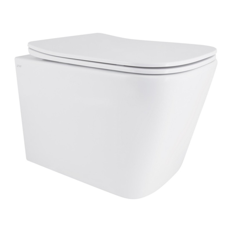 Унітаз підвісний Qtap Tern із сидінням Soft-close QT17332303ASW