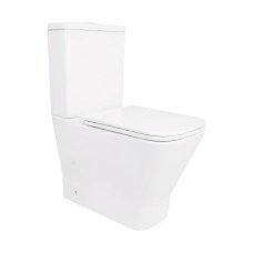 Унитаз-компакт Qtap Cardinal Ultra Quiet безободковый с сиденьем Soft-close QT04222168AUQ3W