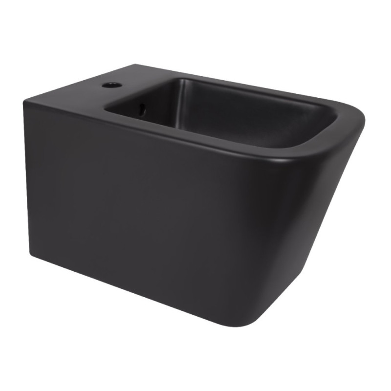 Биде подвесное Qtap Tern New  500x360x320 мм Matt Black QT17551303GMB