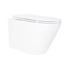 Унітаз підвісний Qtap Swan безобідковий з сідінням Soft-close QT16335180W
