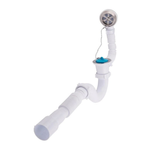 Сифон для ванны Lidz (WHI) 60 03 V001 00 прямоточный (выход 50 мм)