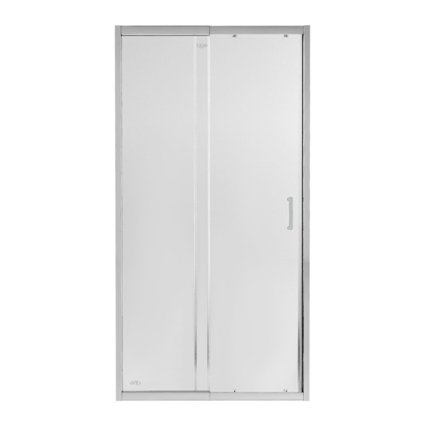 Душевая дверь в нишу Qtap Taurus CRM209-1.C6 90-100x185 см, стекло Clear 6 мм, покрытие CalcLess
