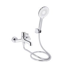 Смеситель для ванны Qtap Cardinal (c душевым гарнитуром) QTCAR259CRM45656 Chrome