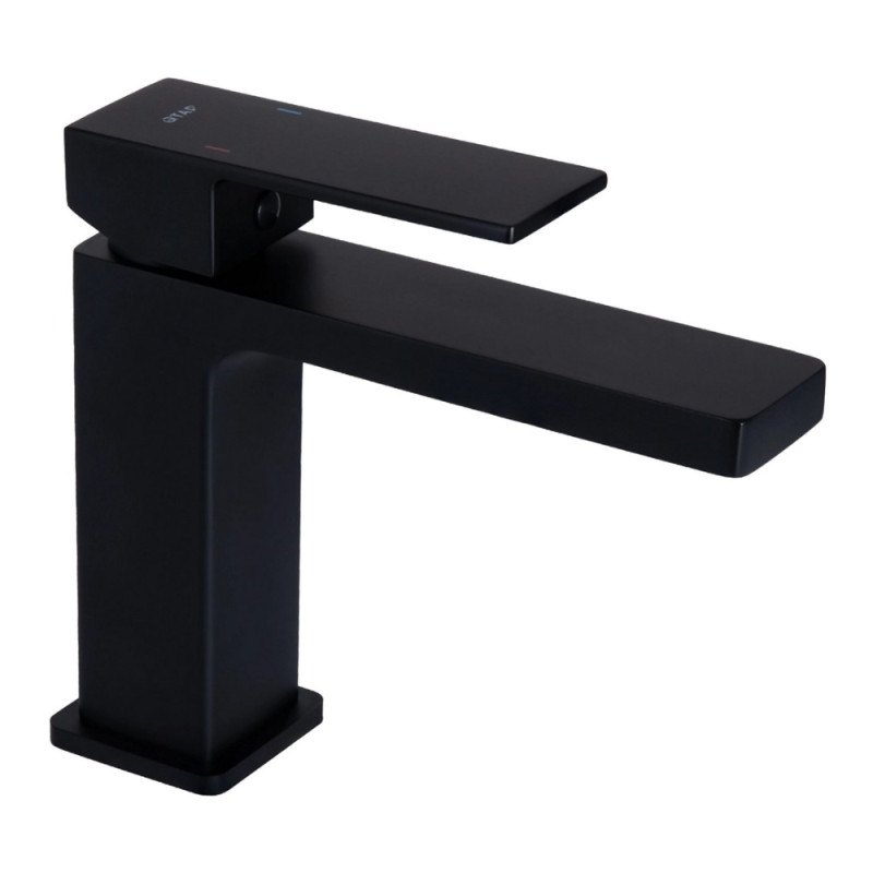 Смеситель для раковины Qtap Gemini QTGEM270BLM45674 Black Matt