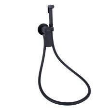 Набор для гигиенического душа Qtap Slavonice округлый QTSLA262BLM45917 Black Matt