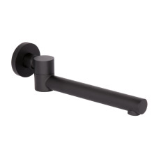 Излив для систем скрытого монтажа Qtap Vytok 240 мм округлый QTVYT246BLM45935 Black Matt