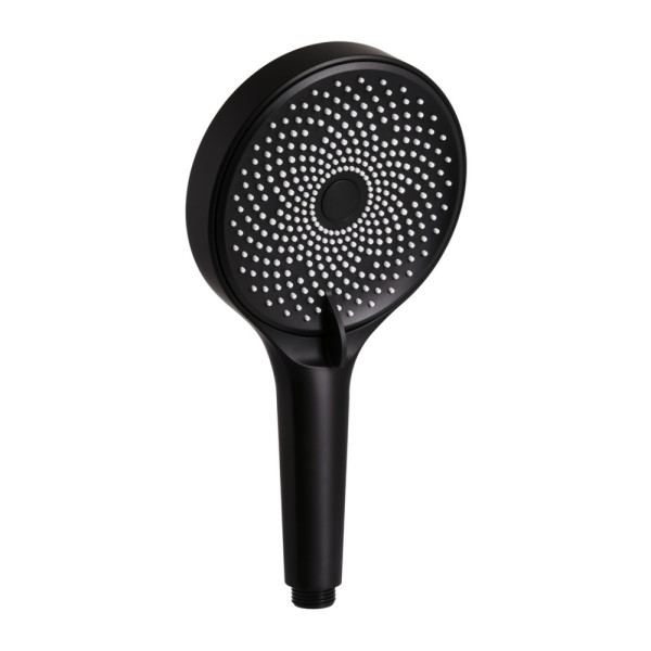 Лейка для ручного душа Qtap Rucni D 130 мм округлая QTRUC125BLM45953 Black Matt