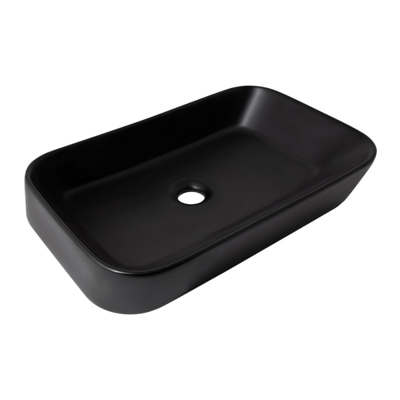 Раковина-чаша Qtap Scorpio 550х390х120 Matt black QT14112243MBN