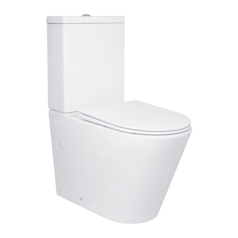 Унитаз напольный Qtap Swan Ultra Quiet с сидением Soft-close 640x360x835 мм QT16222182TW White
