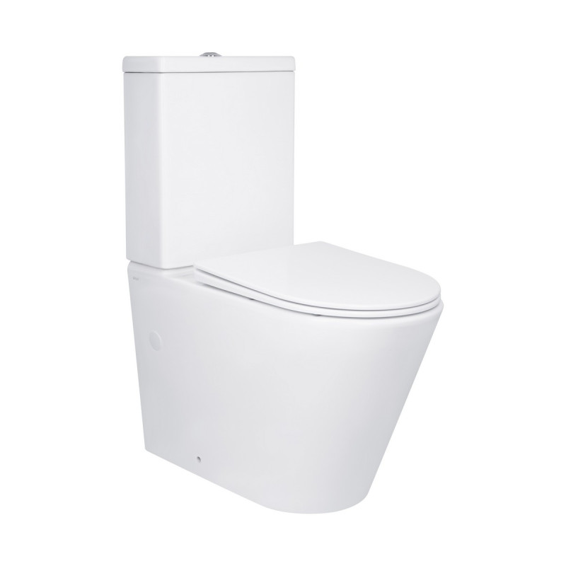 Унитаз напольный Qtap Swan Ultra Quiet с сидением Soft-close 640x360x835 мм QT16222182TW White