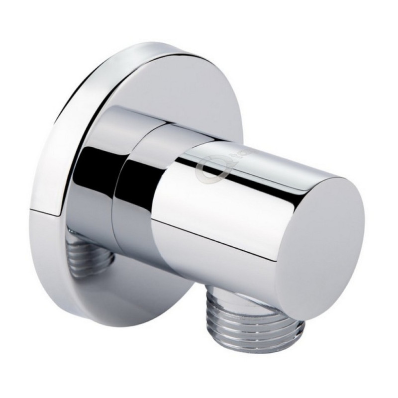 Подключение для шланга Qtap Spojeni округлое QTCRMB030 Chrome