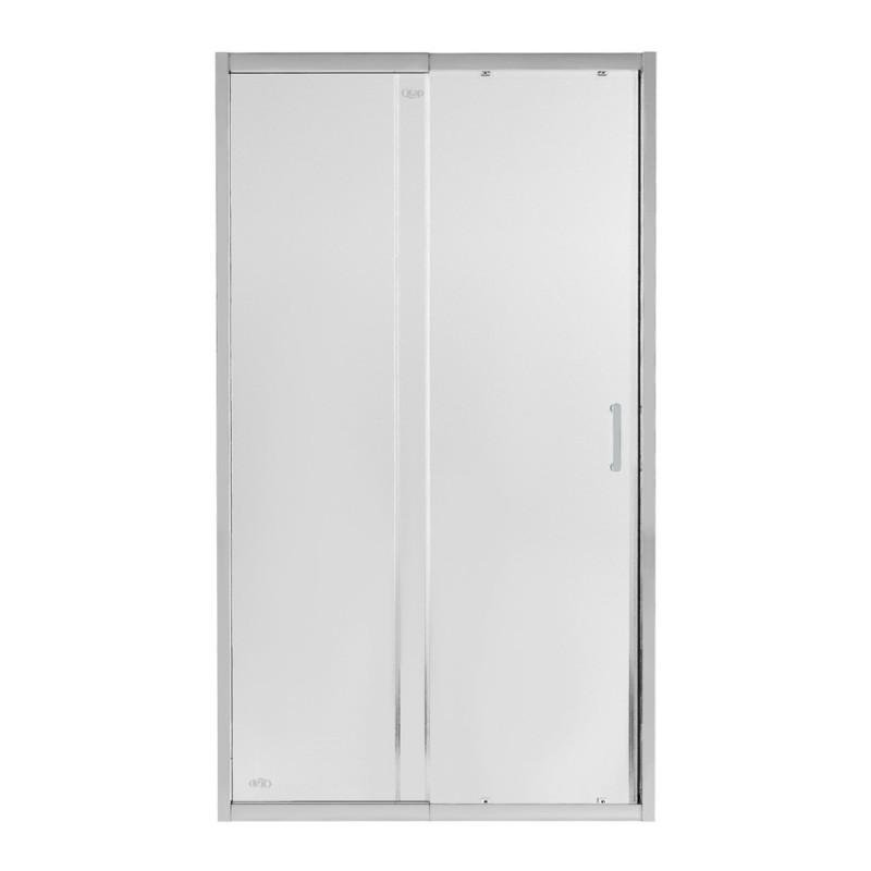 Душові двері в нішу Qtap Taurus CRM201-11.C6 110-120x200 см, скло Clear 6 мм, покриття CalcLess