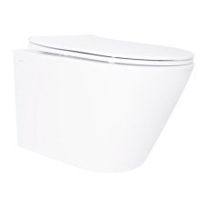 Унітаз підвісний Qtap Swan безободковий Ultra Quiet з сидінням Soft-close QT16335179W