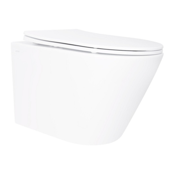 Унитаз подвесной Qtap Swan безободковый Ultra Quiet с сиденьем Soft-close QT16335179W