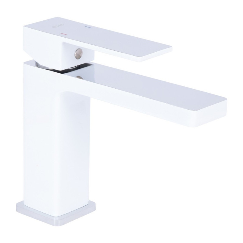 Смеситель для раковины Qtap Gemini QTGEM270CRW45675 Chrome/White