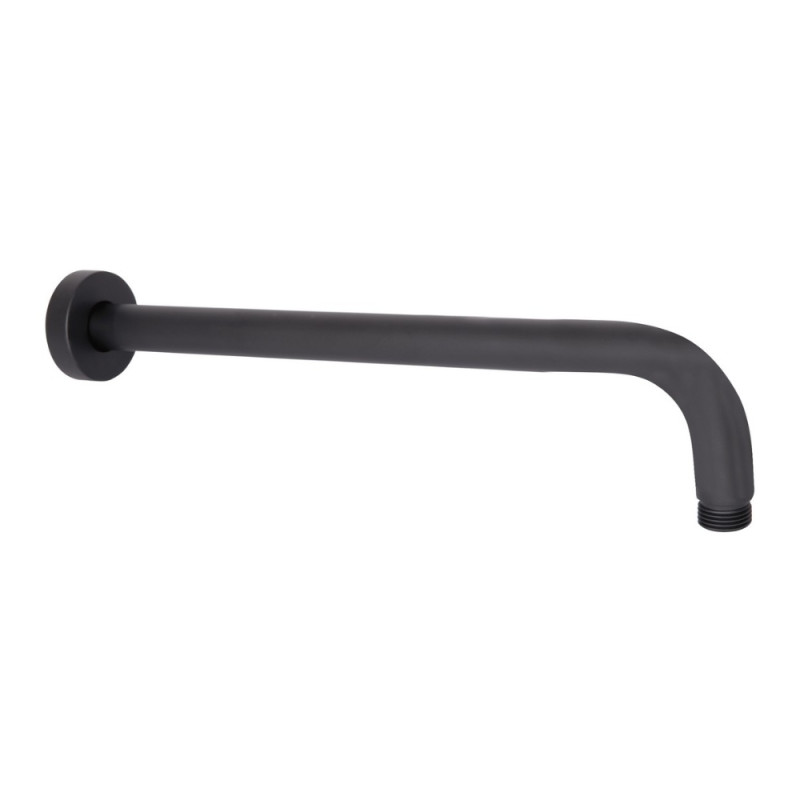 Кронштейн для верхнего душа Qtap Trubice 400 мм округлый QTTRU120BLM45927 Black Matt