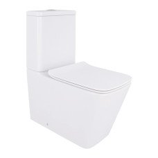 Унітаз-компакт Qtap Crow Eco безобідковий з сідінням Soft-close QTCRO27W48750