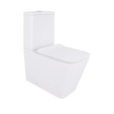 Унітаз-компакт Qtap Crow Eco безобідковий з сідінням Soft-close QTCRO27W48750