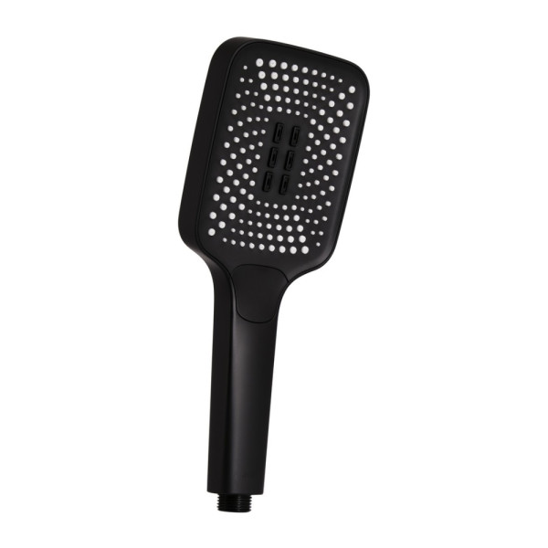 Лейка для ручного душа Qtap Rucni 140x110 мм прямоугольная QTRUC125BLM45955 Black Matt