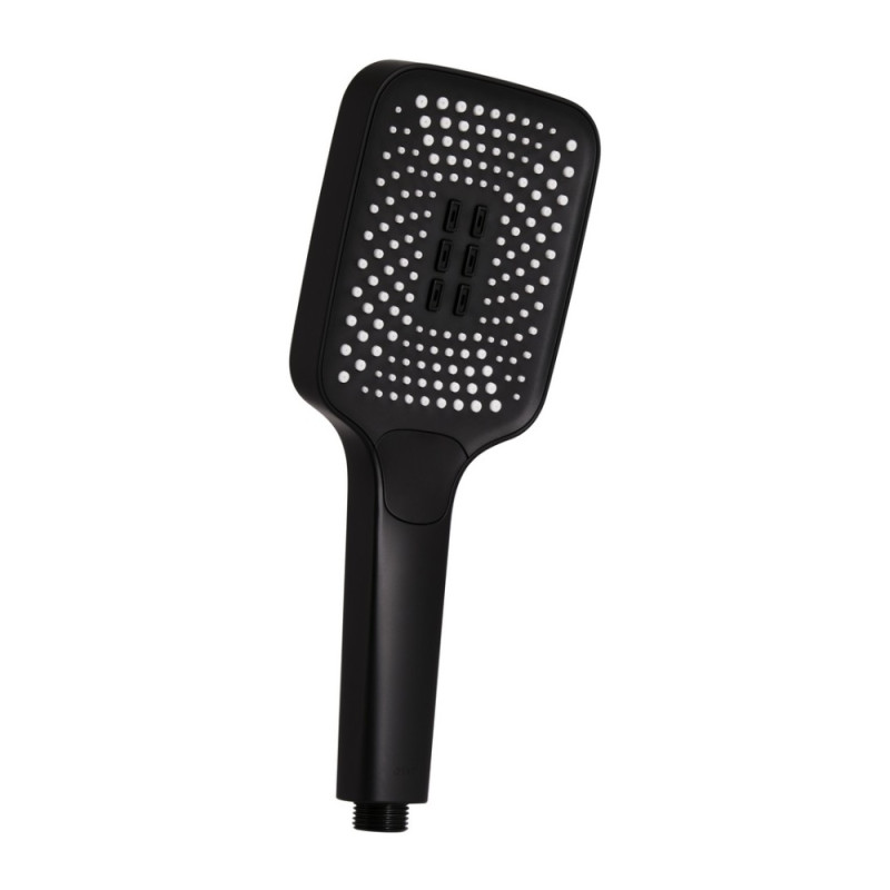 Лійка для ручного душу Qtap Rucni 140x110 мм прямокутна QTRUC125BLM45955 Black Matt