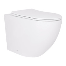 Унитаз подвесной Qtap Robin Ultra Quiet безободковый с сиденьем Soft-close 520x365x365 мм WHITE