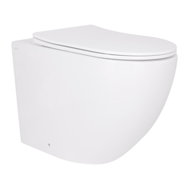 Унитаз подвесной Qtap Robin Ultra Quiet безободковый с сиденьем Soft-close 520x365x365 мм WHITE