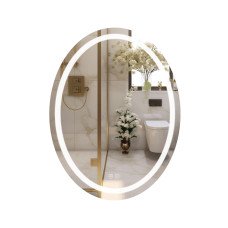 Дзеркало Qtap Mideya (DC-F801) 600х800 з LED-підсвічуванням Touch, з антизапотіванням, димером QT2078F801W