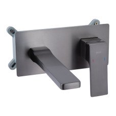 Змішувач для раковини Qtap Gemini прихованого монтажу QTGEM273GMB45695 Gunmetal Black PVD