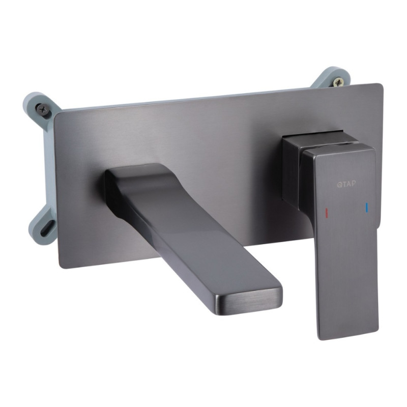 Смеситель для раковины Qtap Gemini скрытого монтажа QTGEM273GMB45695 Gunmetal Black PVD