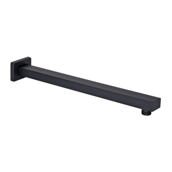 Кронштейн для верхнего душа Qtap Trubice 400 мм прямоугольный QTTRU120BLM45929 Black Matt