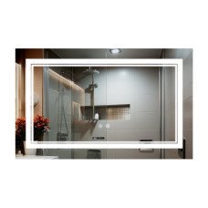 Дзеркало Qtap Cardinal (CA1) 800х500 з LED-підсвічуванням Touch, з антизапотіванням, з димером, рег. темп. кольору (3000-6500K) Reverse QT0478C5080