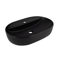 Раковина-чаша Qtap Scorpio 600х400х120 Matt black QT142203MBMBN