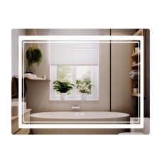 Дзеркало Qtap Cardinal (CA2) 1000х800 з LED-підсвічуванням Touch, з антизапотіванням, з димером, рег. темп. кольору (3000-6500K) QT0478C1008048455
