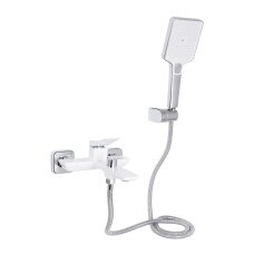 Змішувач для ванни Qtap Presto (з душовим гарнітуром) QTPRE259CRW45579 Chrome/White
