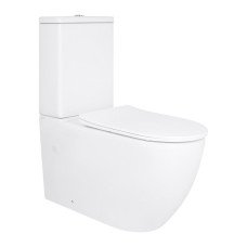 Унітаз підлоговий Qtap Grand Ultra Quiet безобідковий з сидінням Soft-close WHITE QT26228301W