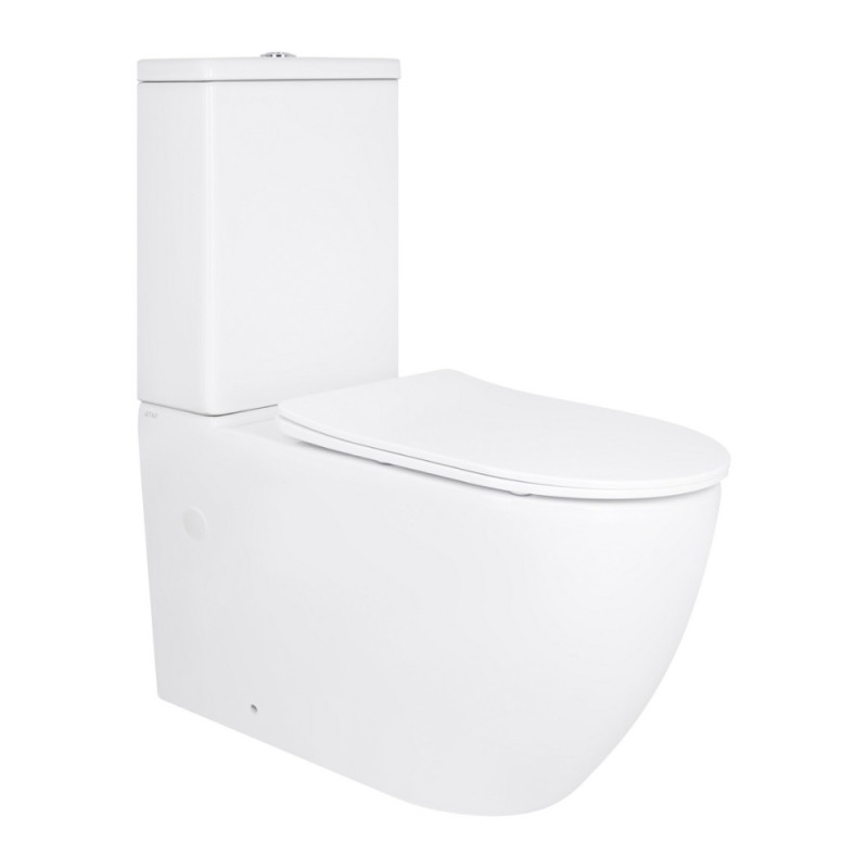 Унітаз підлоговий Qtap Grand Ultra Quiet безобідковий з сидінням Soft-close WHITE QT26228301W