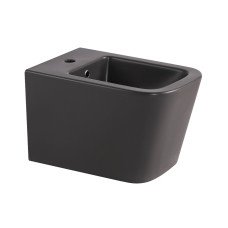 Биде подвесное Qtap Tern 520x350x330 мм, Anthracite QT17551303GAN