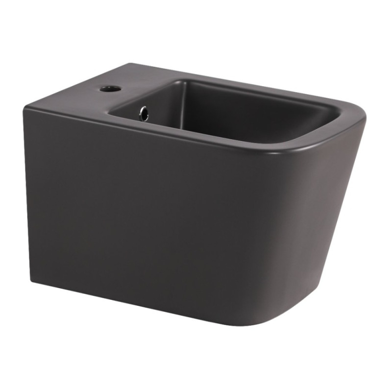 Біде підвісне Qtap Tern 520x350x330 мм, Anthracite QT17551303GAN