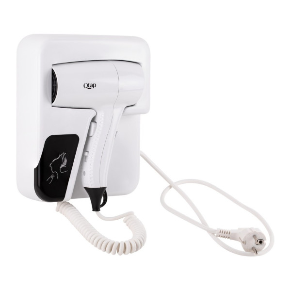 Фен с держателем Qtap Pohodli 1200 Вт QTF1200RNP White (Pobut)